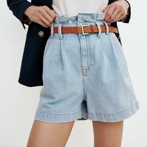 ZARA Belted Shorts
